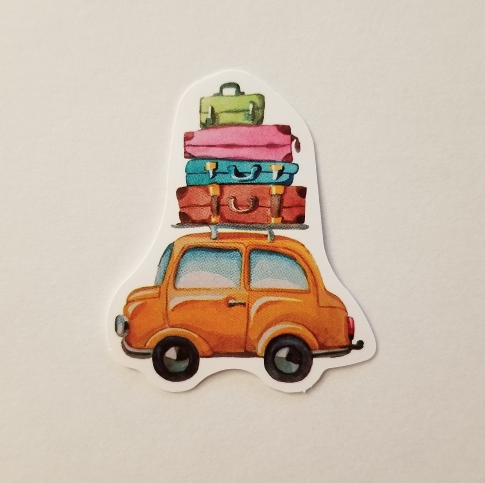 10/$10 Vintage Taxi & Luggage Sticker